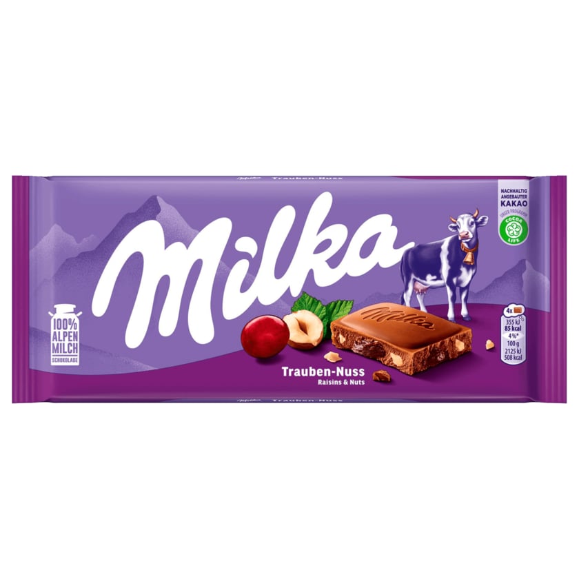 Milka Schokolade Trauben-Nuss 100g